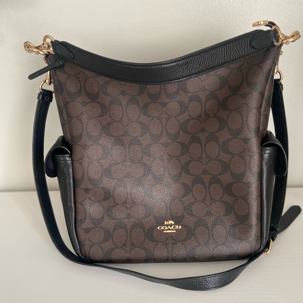 COACH Pennie Shoulder Bag In Signature Canvas with matching wallet